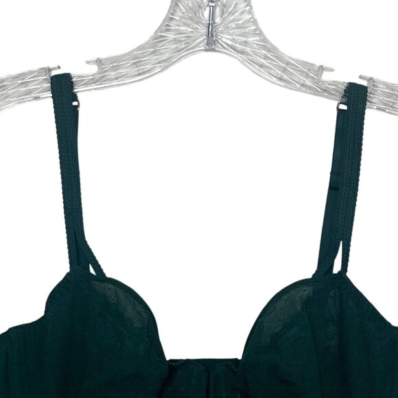 Auden Balconette Bra Size 38B Green New Unlined Under Wire Adjustable Straps - Picture 3 of 13